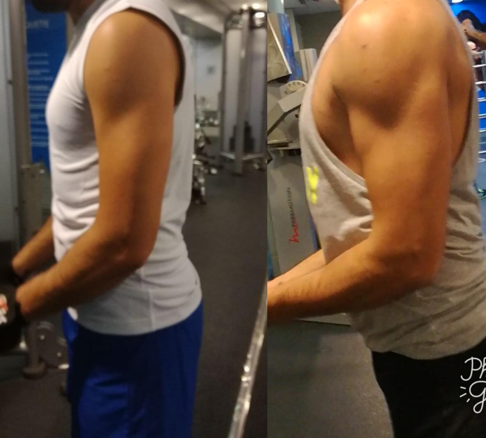 Mike — before and after transformation