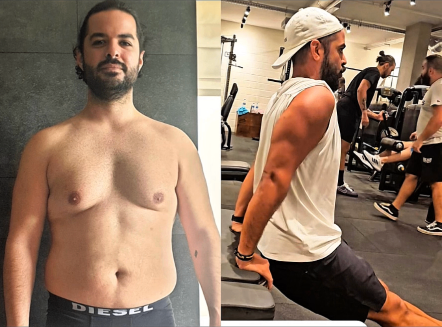 Karim, 34 — before and after transformation