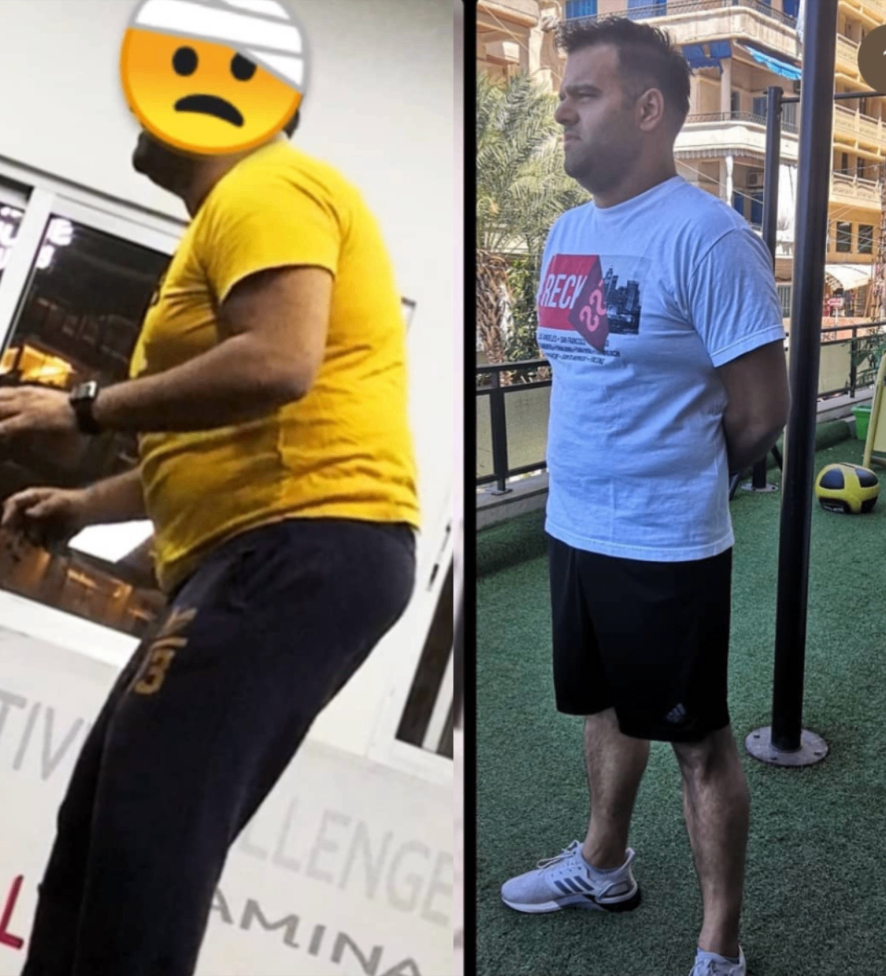 Sami, 36 — before and after transformation