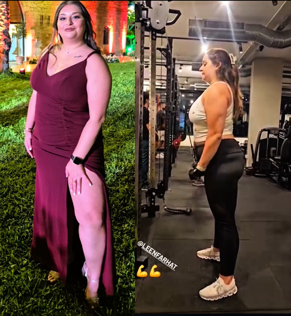 Lara, 29 — before and after transformation
